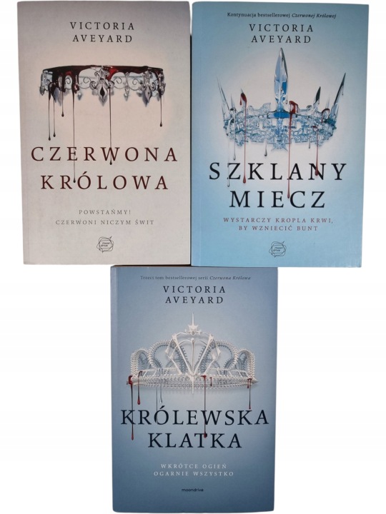 Zdjęcie egzemplarza: Czerwona Królowa 1-3 / Królewska Klatka / Victoria Aveyard
