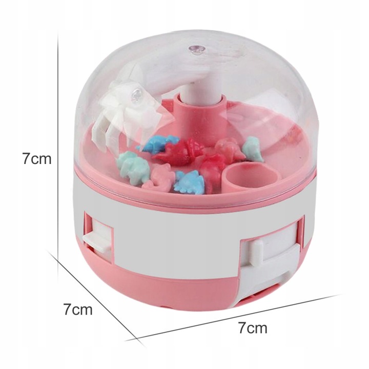 Міні Динозавр Claw Machine Grabber Fingertip Toys Capsule Catcher Рожевий — фото 5