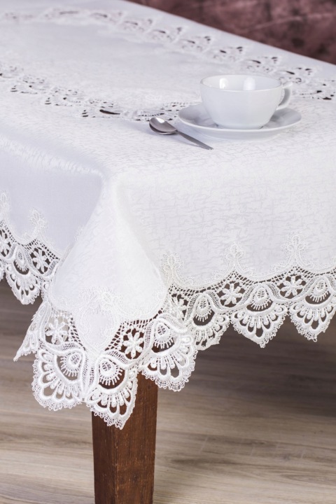 Ubrus Guipure 170 x 225 cm – barva bílá Nejlepší Kvalita