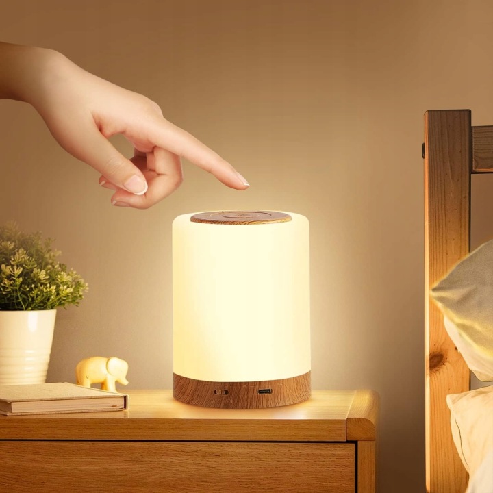 LAMPKA NOCNA LED сенсорна RGB 13 кольорів USB на письмовий стіл спальня для дітей — фото 9