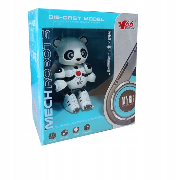 INTERACTIVE PANDA ROBOT SAYS REPEATS GAME GLOWS TOY FOR KIDS Functions touch sensor