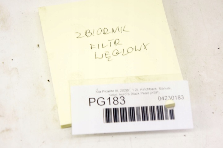 PG183 Kia Picanto III 1.2i Carbon Filter 31400-G6170 6