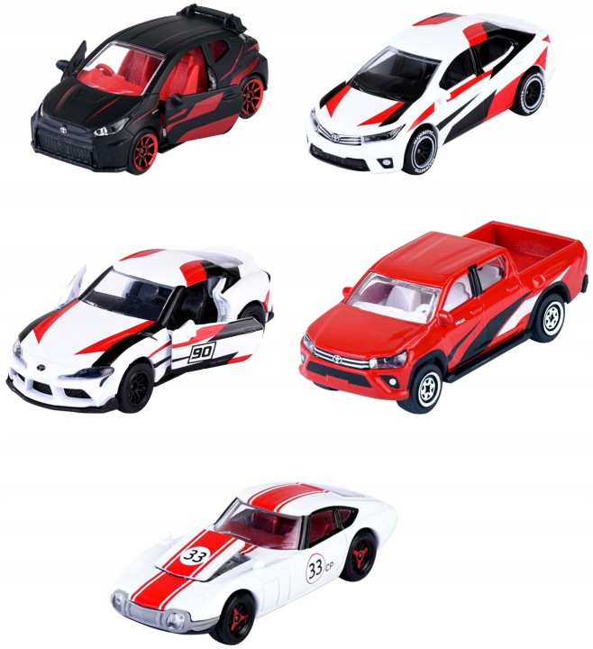 Majorette Японія Racer Набір 5 машинок Toyota 1:64 — фото 2
