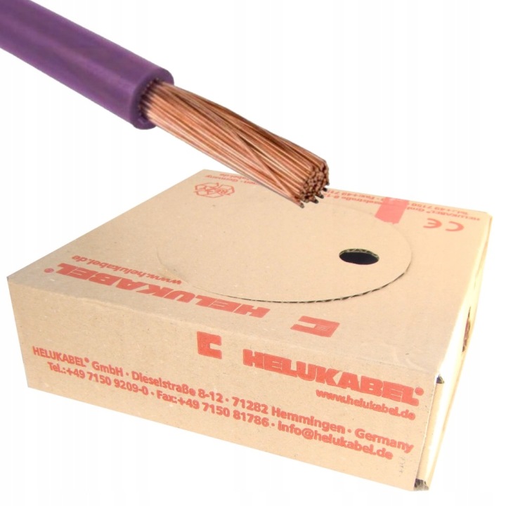 Kabel H07V-K 1,5 mm2 Fialový 100 mb