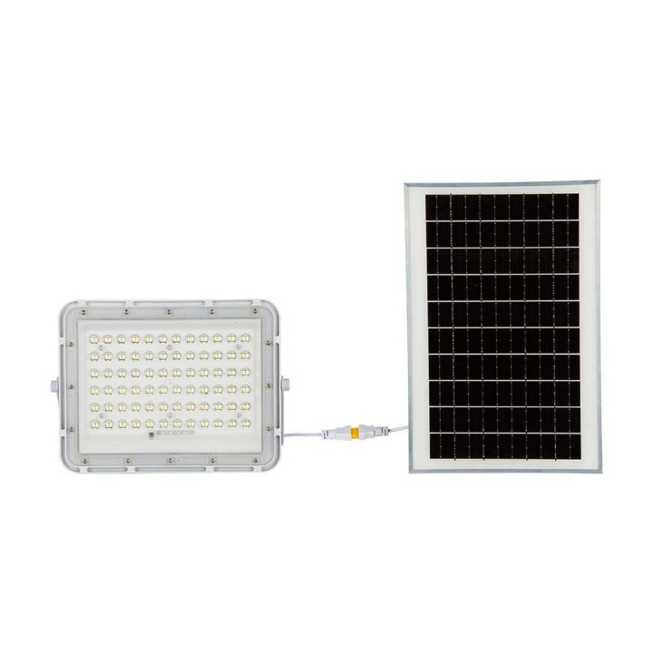 15W solární Led halogenový zářič s dálkovým ovládáním, neutrální bílé světlo V-tac