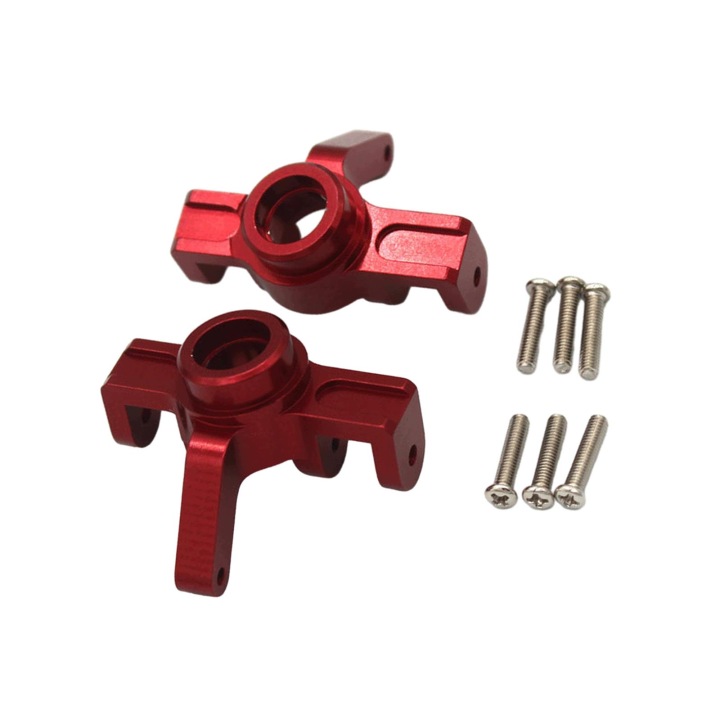 2 шт. Steering Стаканчики, RC Steering Hub Carrier, Метал Професійний RC Car червоний
