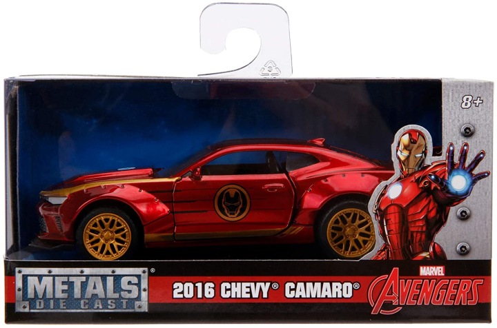 Marvel avengers iron man 1:32 chevrolet camaro — фото 13