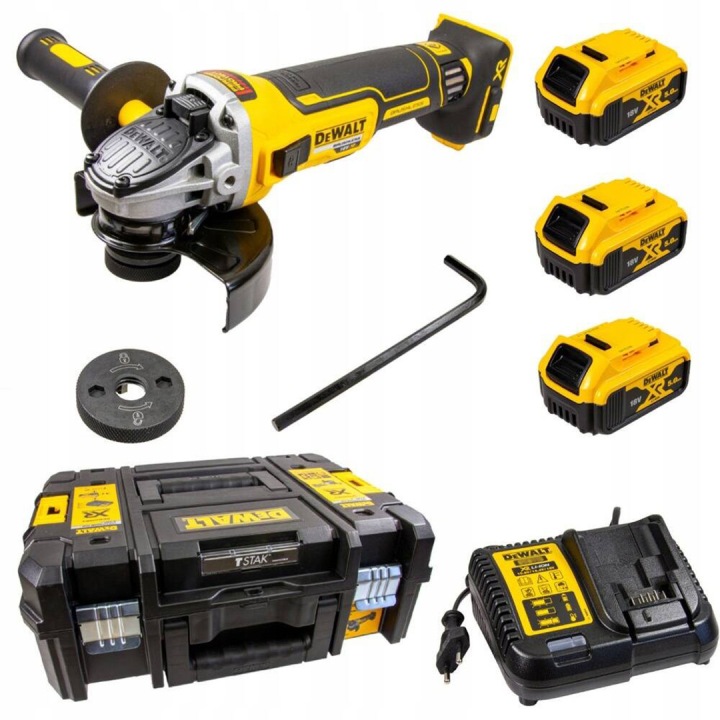 Bezkartáčová Úhlová bruska 125 mm 18 V 3 x 5 Ah DeWALT DCG405P3-QW