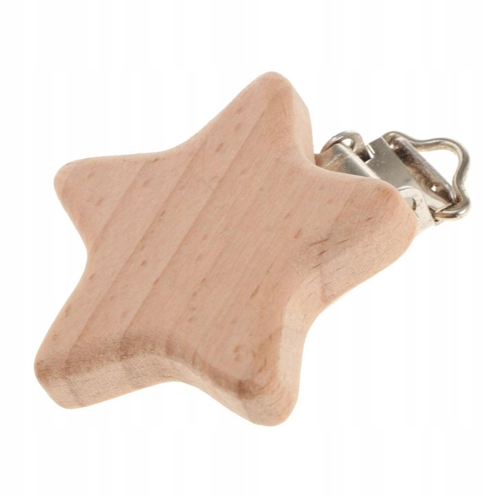 Мультяшна Форма Кліпса для соски для немовлят Дерево букове Муляж Diy Shower Star