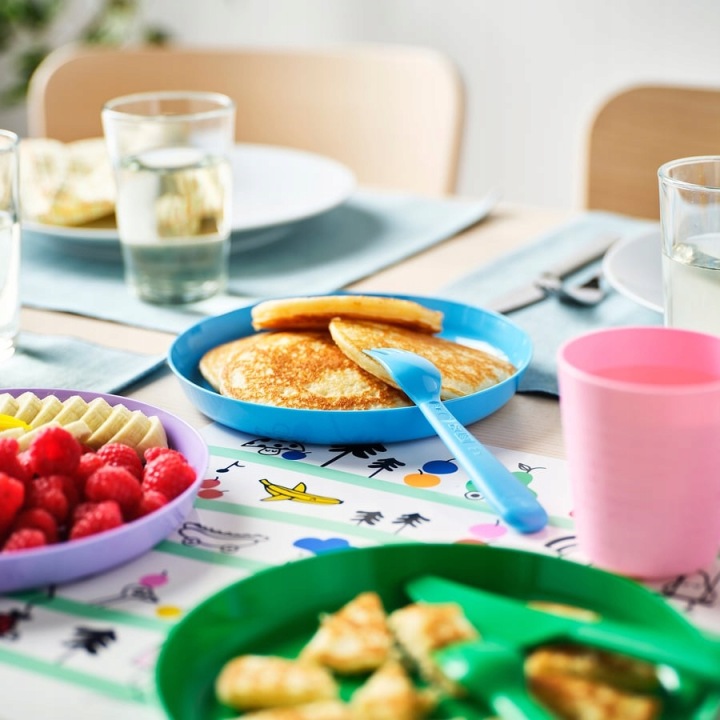 IKEA KALAS тарілочки тарілки пластикові для дітей кольорові 6 шт. — фото 2