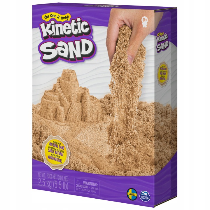 KINETIC SAND пісок кінетичний коричневий пляжний 2,5 кг — фото 10