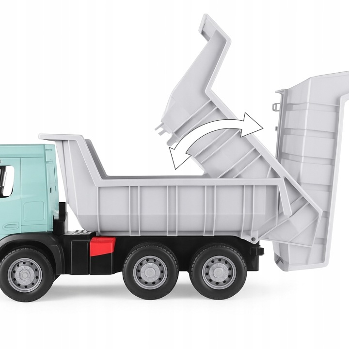 Велике авто Wywrotka Mercedes Actros 3 осі Maxi Lena 63 см Блакитна — фото 3