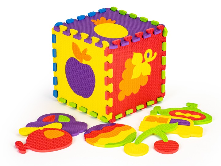 Килимок поролоновий розвивальний EVA пазли 20 елементів 148x119 см ECOTOYS — фото 2