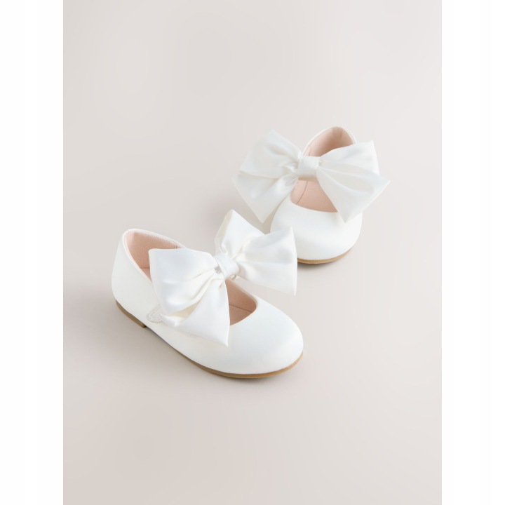Next Bow satin flower святкові mary jane shoes — фото 3