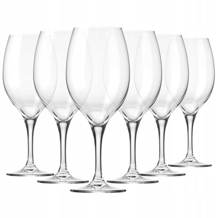 Skleničky na bílé a růžové víno Krosno Xno Wine komplet 370 ml 6 ks
