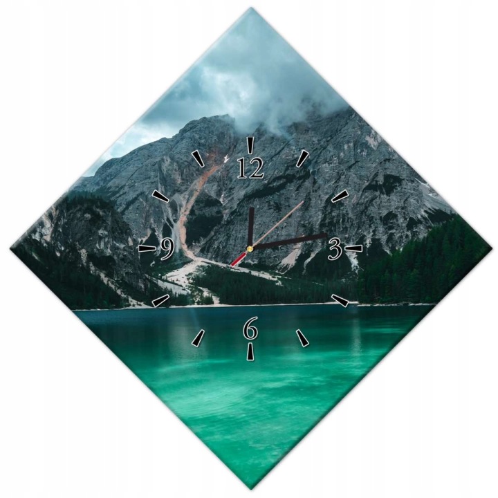 Hodiny 56x56 Horské jezero Krajina