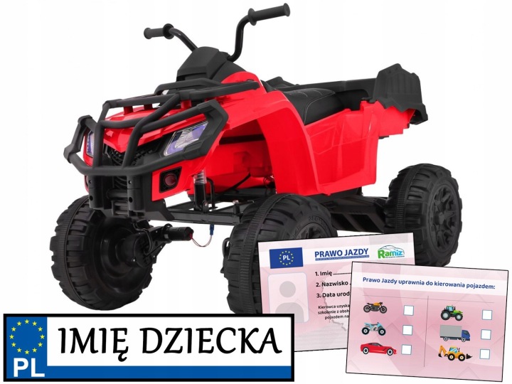 Великий Транспортний засіб Quad XL ATV 4x4 Вогні Піна MP3 — фото 14
