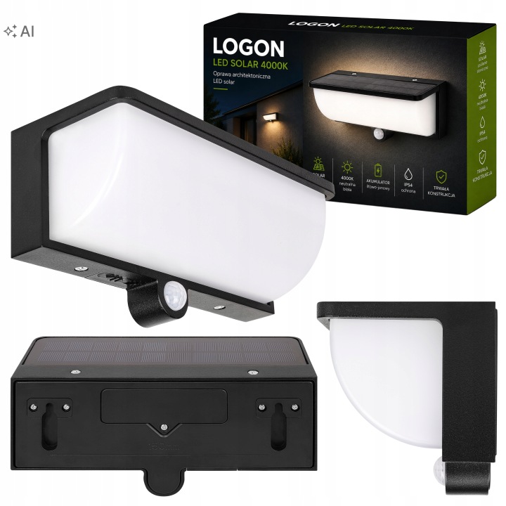 Venkovní solární svítidlo Led zahradní lampa Senzor Pohybu fasádní