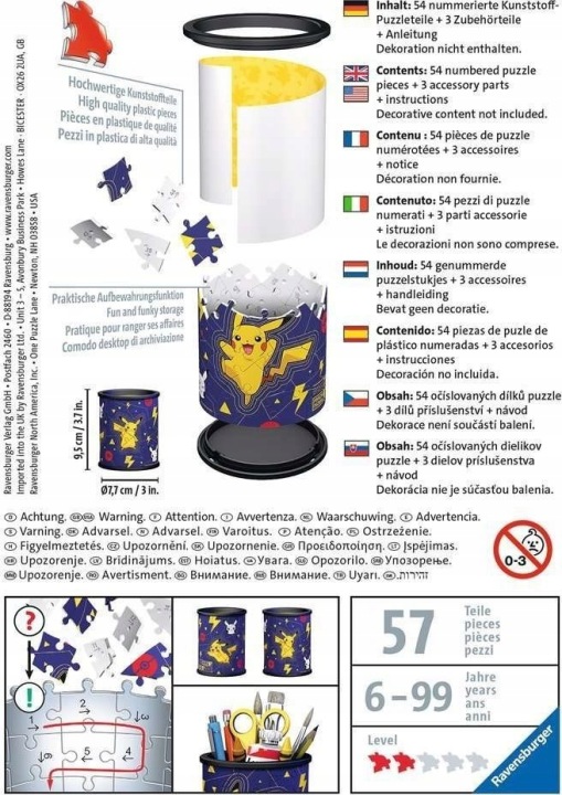 Ravensburger Pokemon Стійка на олівці 3D Пазли 54 елементи — фото 5