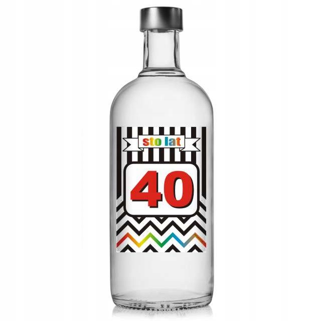 На день народження етикетки на Алкоголь горілку 80 день народження