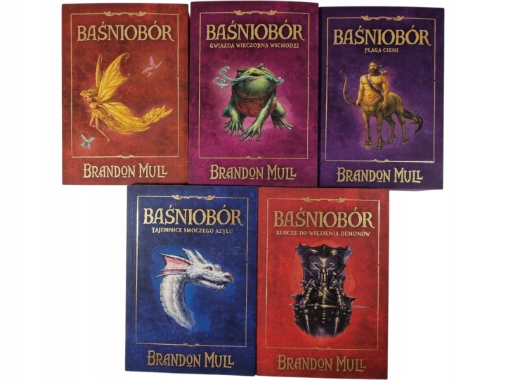 Zdjęcie egzemplarza: Baśniobór 1-5 / Brandon Mull / Nowe Wydanie / Brawione Brzegi