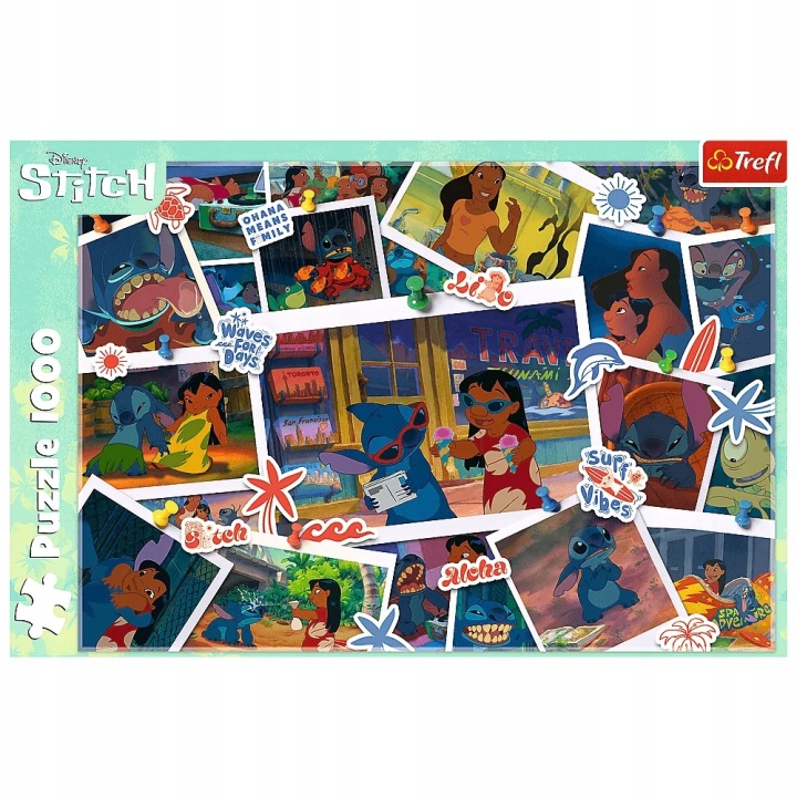 Пазли TREFL LILO і STITCH на канікулах 1000 елементів C444 (виставковий) — фото 2