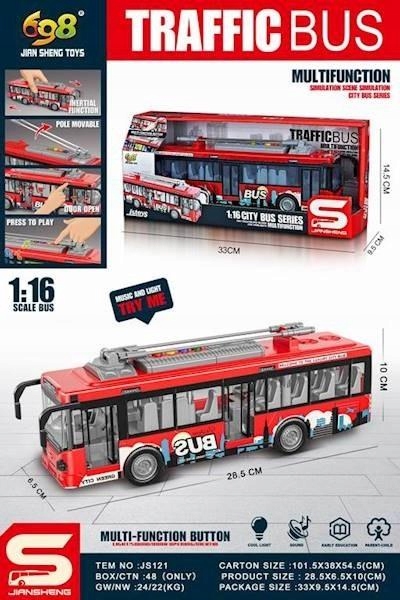 Автобус зі світлом і звуком 1:16