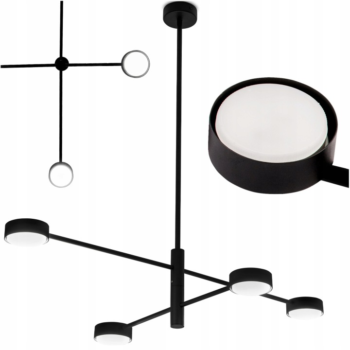 Závěsné Stropní Svítidlo Halogenové svítidlo Led reflektor 32W Velký lustr