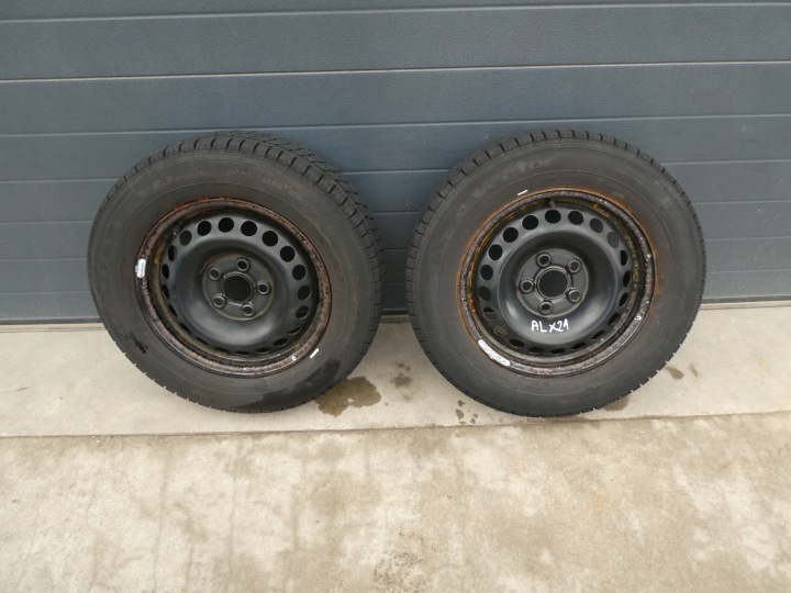 2X RUOTE CERCHI PNEUMATICI, GOMME 7H0601027D VW T5 T6 215/65/R16C 2014R