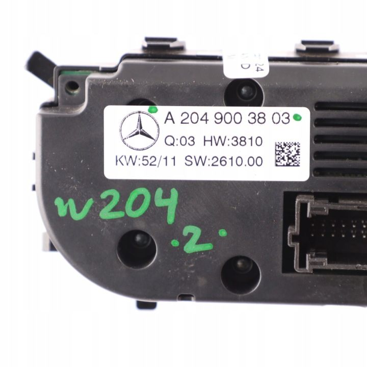 Mercedes-Benz C W204 Панел за климатици 11