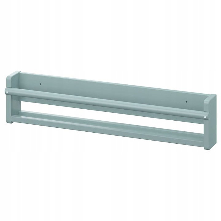 IKEA FLISAT Шафка настінна, сіро-бірюзовий, 70x9x16 см