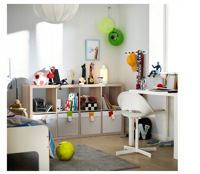 Стелаж Ikea KALLAX 77 см x 147 см x 39 см дуб натуральний — фото 13