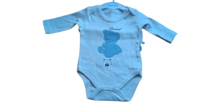 Komplet dres niemowlęcy bluza body spodnie miś — zdjęcie 4