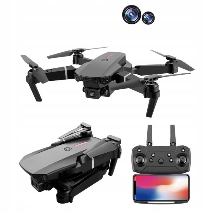 Дрон E88 PRO камера 4K 1080P Wifi FPV — фото 3