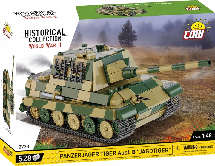 COBI-2733 HISTORICAL COLLECTION WWII Panzerjäger Tiger Ausf.B Jagdtiger — фото 2