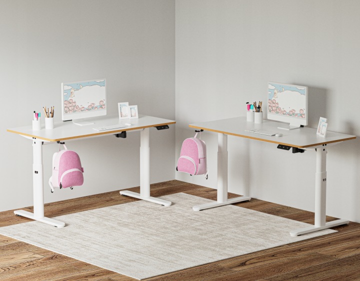 Письмовий стіл геймерський Ultradesk Pulsar (Білі) (електричне регулювання) — фото 7