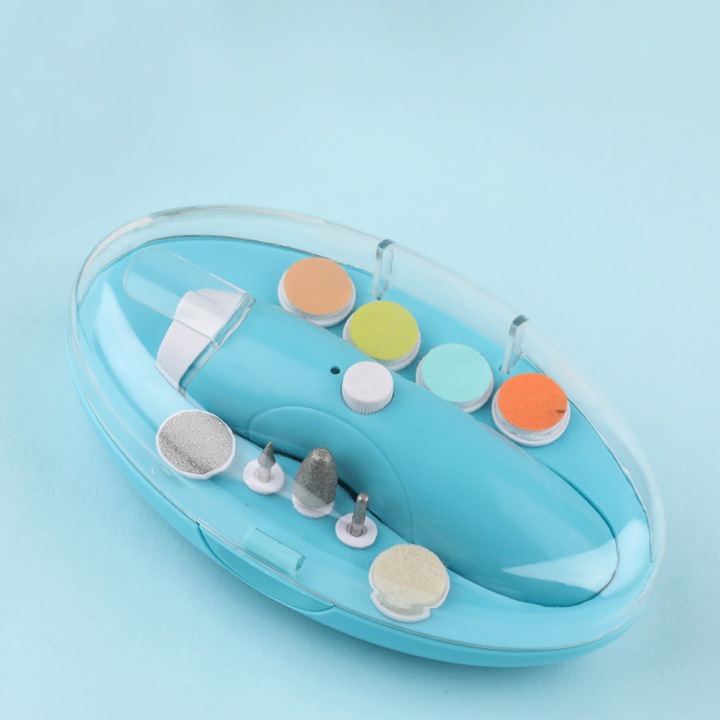 1 Набір Electric Baby Nail Clipper Набір Безпечна догляд нігтів для нових батьків — фото 7