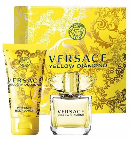 versace yellow diamond woda toaletowa 90 ml   zestaw  