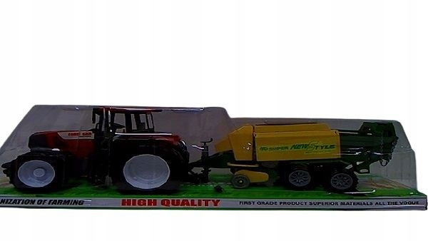 Traktor z prasą