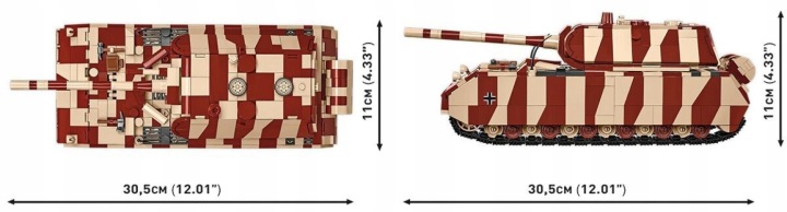 Конструктор Cobi Panzerkampfwagen VIII Maus 1353 елементи 1:35 — фото 7