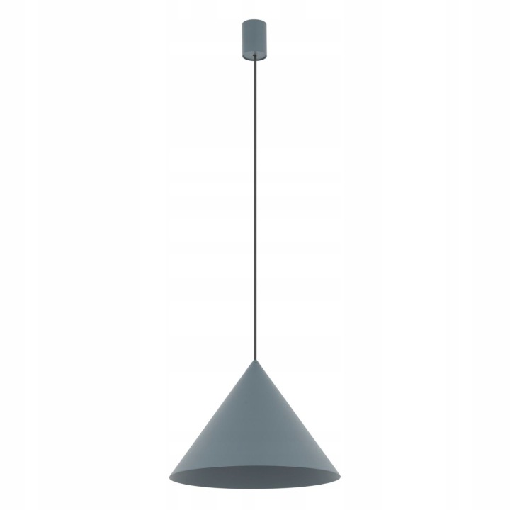 Šedá závěsná lampa Zenith s nastavitelnou výškou nad stůl Nowodvorski
