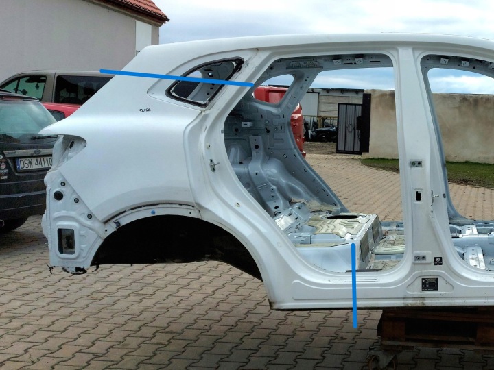 MG HS 2021, SUV 5D blatník Štvrťka pravá zadok zadná mg hs