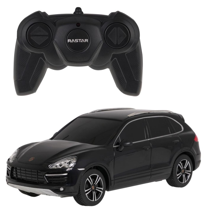 Авто Р./ C Porsche Cayenne Turbo Rastar 1:14 чорні 430x230 мм Lean Toys — фото 10