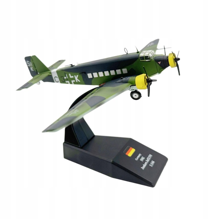 Сплав 1/144 JU52 Літак Diecast Колекція моделей Подарунок Прикраса Сплав