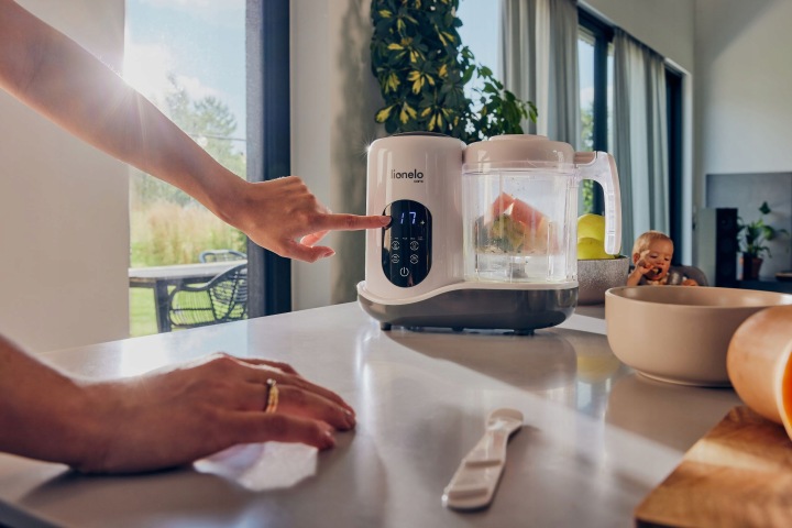 Робот 5 в 1 Gotowanie Na Parze Підігрівач Блендер Стерилізатор Lionelo BabyMenu — фото 7