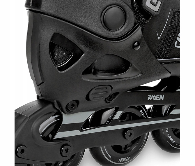 Ролики Ковзани фігурні Регульовані 2 в 1 RAVEN Pulse PRO Чорний FitGo 43-46 — фото 11