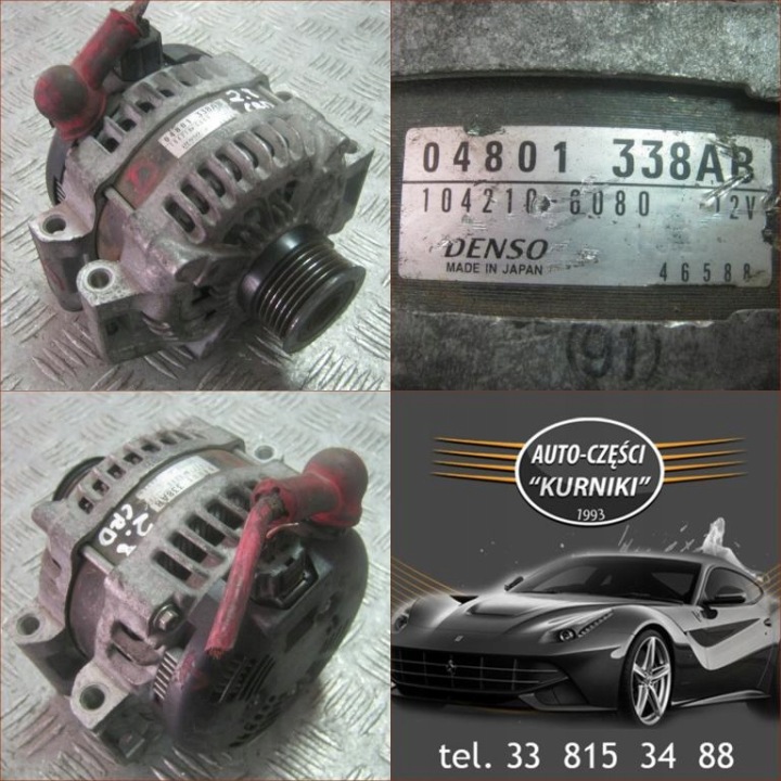 alternatore Jeep Wrangler Nitro Dodge 04801338AB