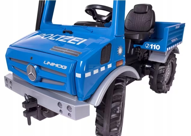 Автомобіль машина поліцейська MERCEDES BENZ UNIMOG на педалі ROLLY TOYS — фото 3
