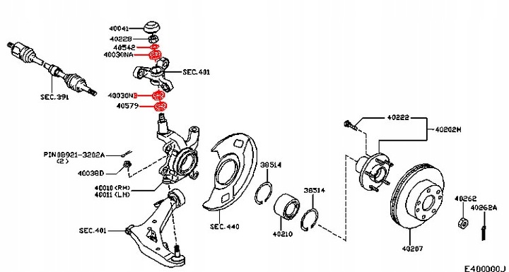 Поворотный кулак ниссан примера п12 LkbAuto.ru