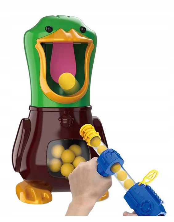 HUNGRY DUCK TARGET SHOOTING BALL GUN Minimum number of players 1